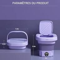MACHINE A LAVER PORTATIVE ET PLIABLE